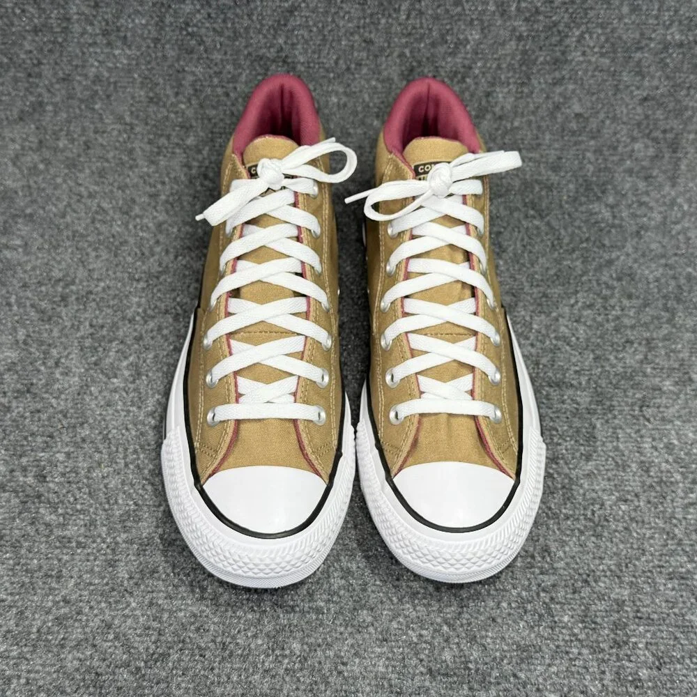 Converse Malden Street Casual Sneakers Men's 10 Tan Canvas Mid Chuck Taylor Shoe - Picture 3 of 12